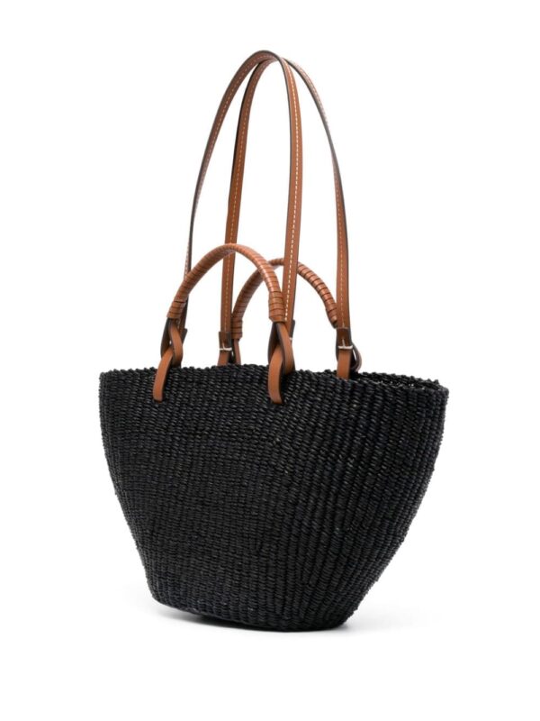 Tory Burch Ella woven raffia tote bag - Image 4