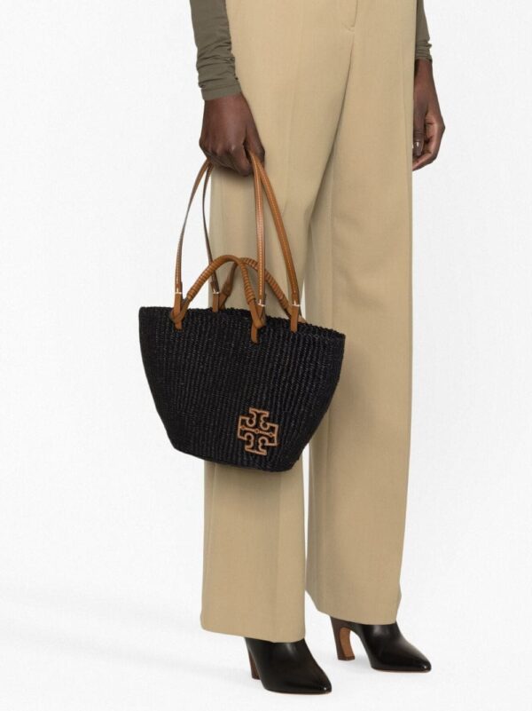 Tory Burch Ella woven raffia tote bag - Image 3