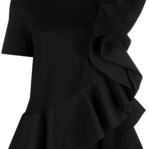 Alexander McQueen  asymmetric ruffled T-shirt