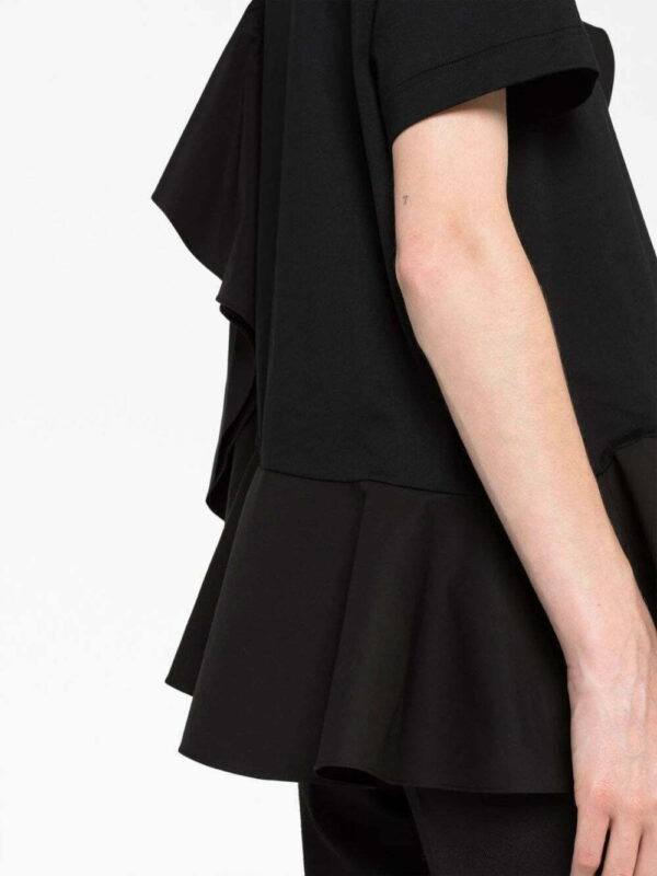 Alexander McQueen  asymmetric ruffled T-shirt - Image 3