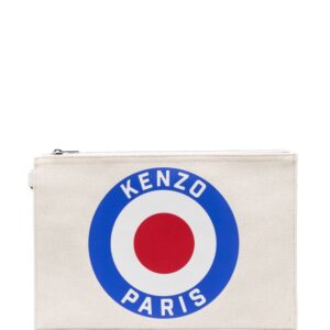 Kenzo Kenzo Target canvas clutch bag