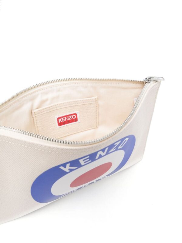 Kenzo Kenzo Target canvas clutch bag - Image 5