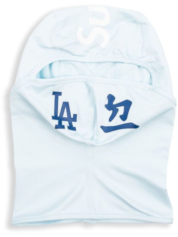 Supreme x MLB Kanji Teams "Los Angeles Dodgers - Pale Blue" lightweight balaclava