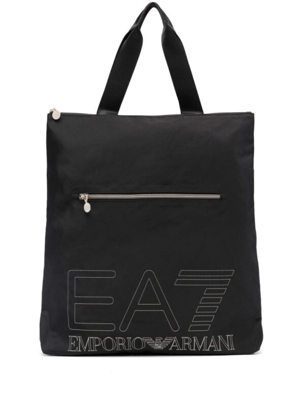 Ea7 Emporio Armani logo-print tote bag