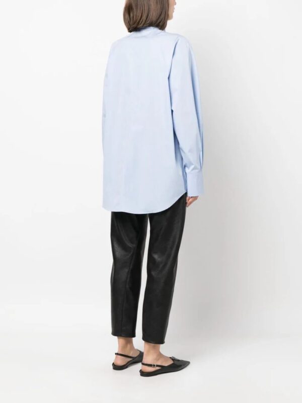 Stella McCartney  oversized long-sleeve cotton shirt - Image 4