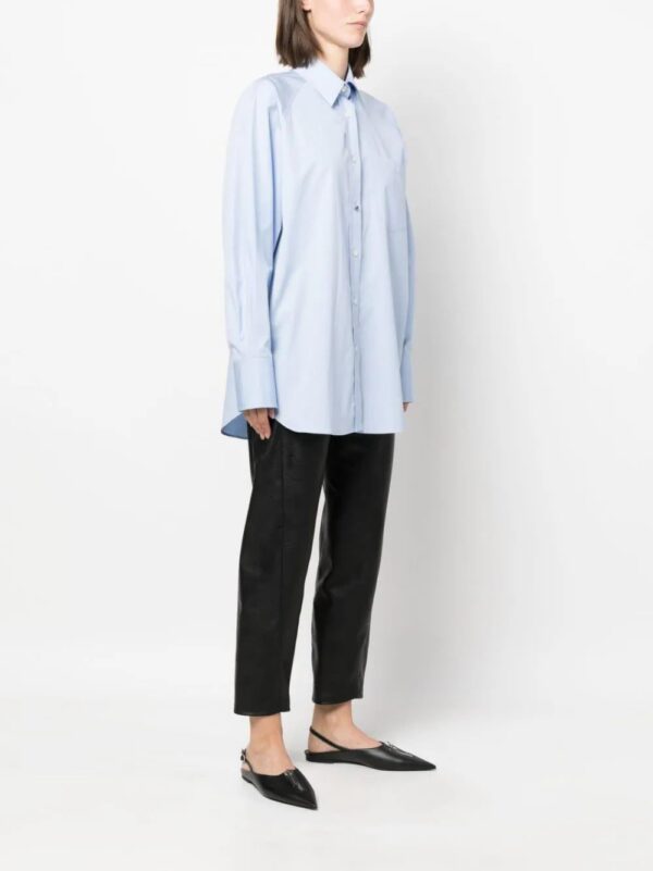 Stella McCartney  oversized long-sleeve cotton shirt - Image 3
