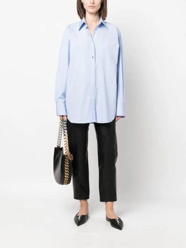 Stella McCartney  oversized long-sleeve cotton shirt - Image 2