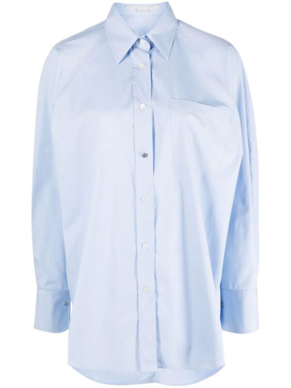 Stella McCartney  oversized long-sleeve cotton shirt