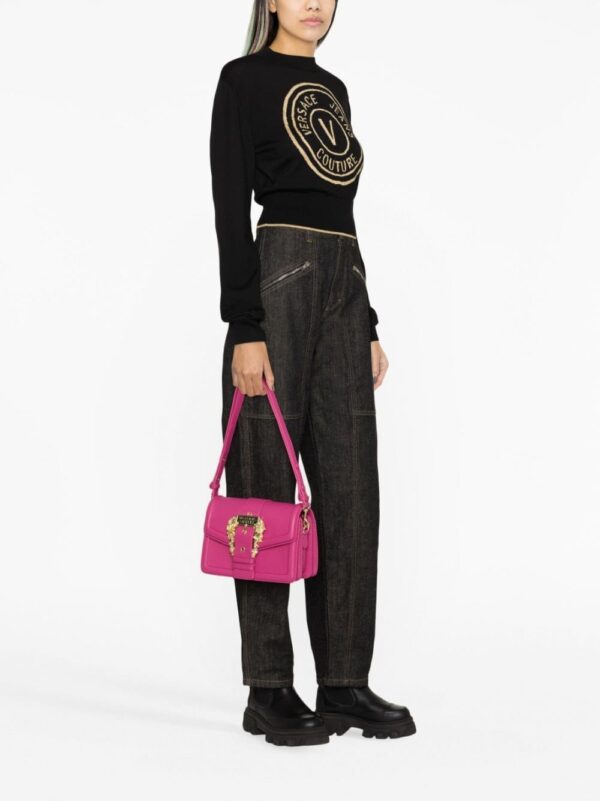 Versace Jeans Couture Baroque-buckle crossbody bag - Image 2