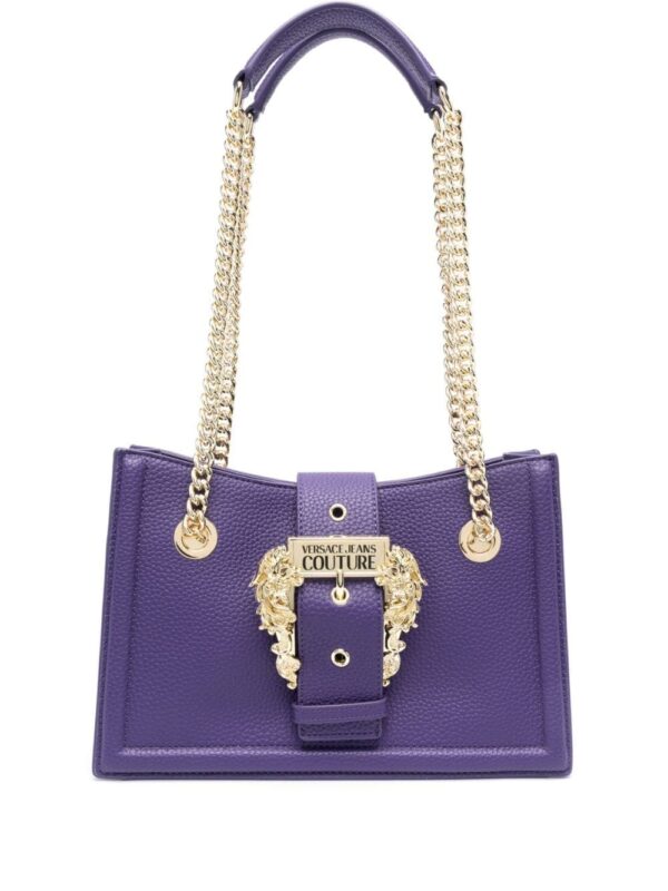 Versace Jeans Couture Baroque-buckle shoulder bag