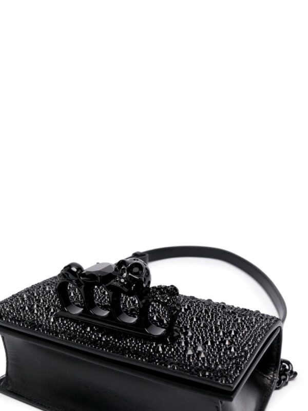 Alexander McQueen mini The Biker Jewelled crossbody bag - Image 5