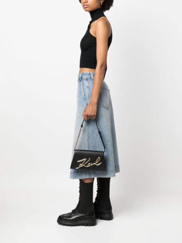 Karl Lagerfeld Signature leather shoulder bag - Image 2