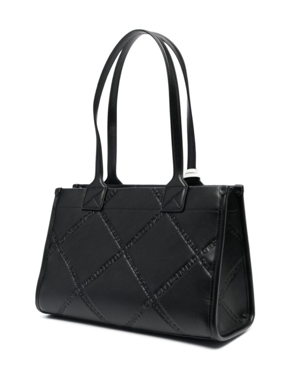 Karl Lagerfeld medium K/Skuare logo-embossed tote bag - Image 3