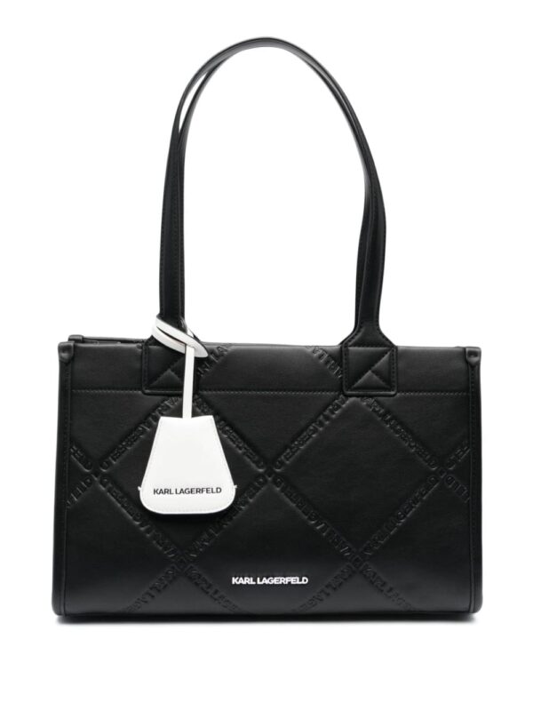 Karl Lagerfeld medium K/Skuare logo-embossed tote bag
