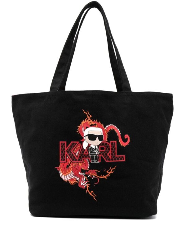 Karl Lagerfeld Ikonik Karl-motif tote bag