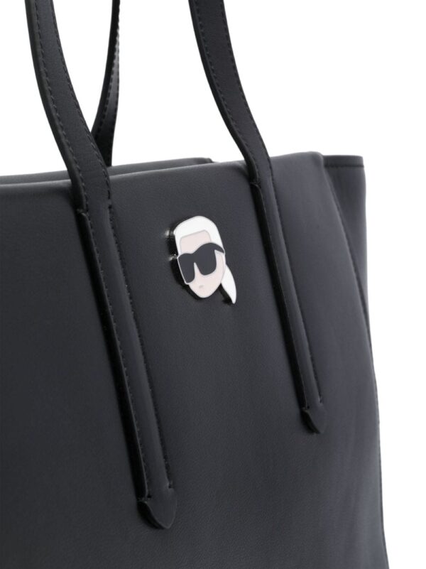 Karl Lagerfeld Ikonik Pin leather tote bag - Image 4