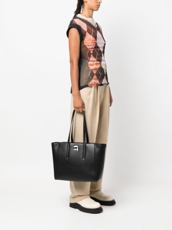 Karl Lagerfeld Ikonik Pin leather tote bag - Image 2