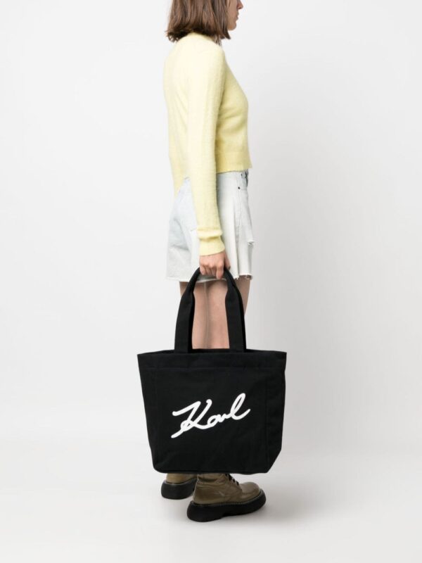 Karl Lagerfeld K/Signature canvas tote bag - Image 2