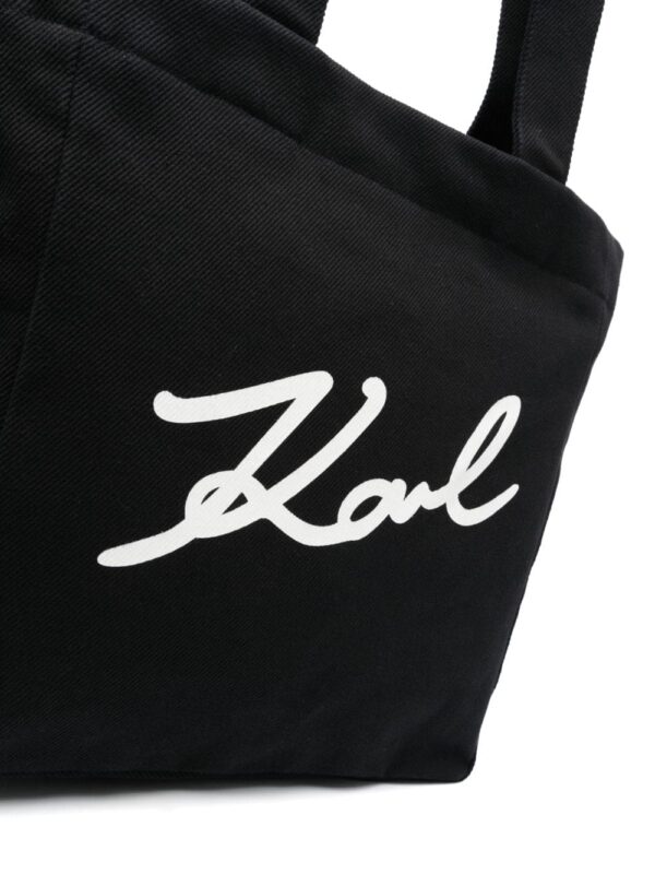 Karl Lagerfeld K/Signature canvas tote bag - Image 4
