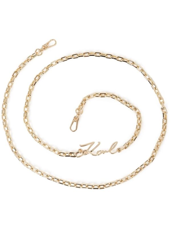 Karl Lagerfeld Signature chain-link shoulder strap