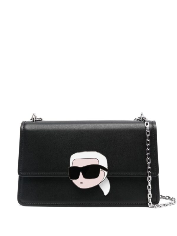 Karl Lagerfeld Ikonik Lock leather shoulder bag