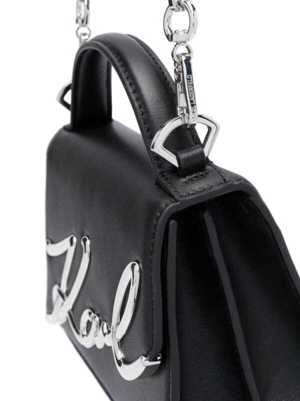 Karl Lagerfeld Signature leather crossbody bag - Image 4