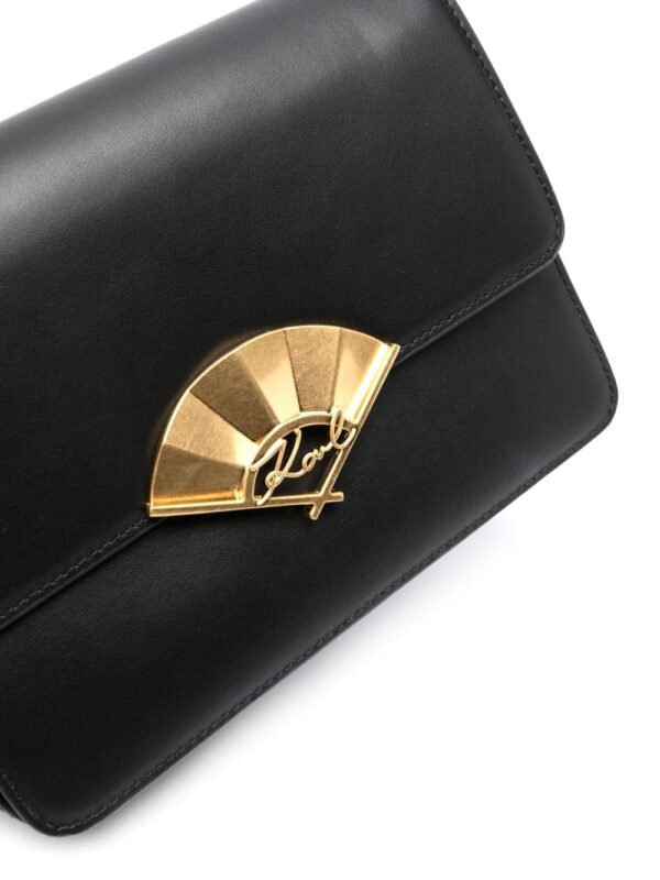 Karl Lagerfeld Signature Fan leather crossbody bag - Image 4