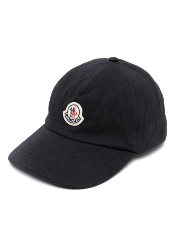 Moncler logo-patch cotton cap