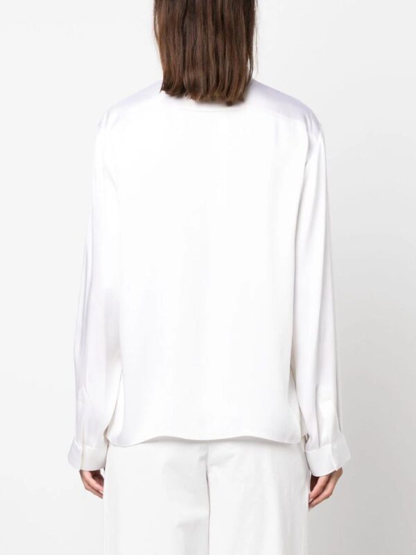 Giorgio Armani  V-neck long-sleeves silk shirt - Image 4