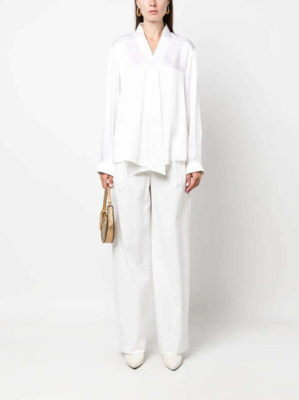 Giorgio Armani  V-neck long-sleeves silk shirt - Image 2