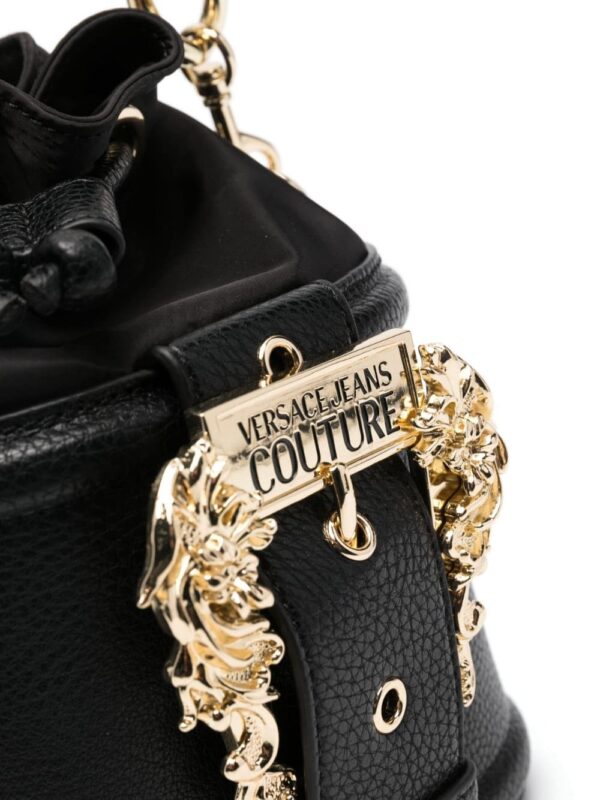 Versace Jeans Couture logo-plaque bucket bag - Image 5