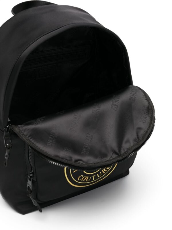 Versace Jeans Couture logo-embroidered zip-up backpack - Image 5