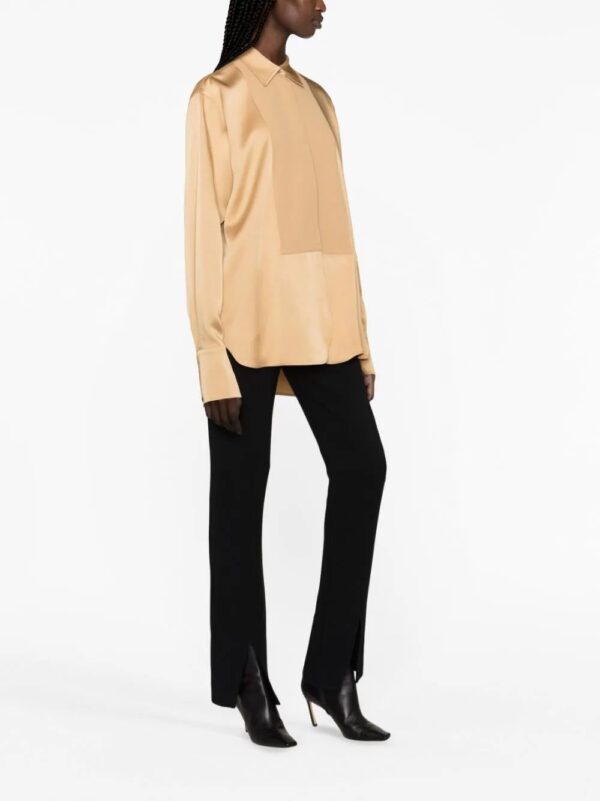 Jil Sander  satin-finish panelled shirt - Image 2
