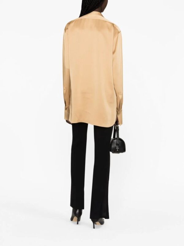 Jil Sander  satin-finish panelled shirt - Image 3