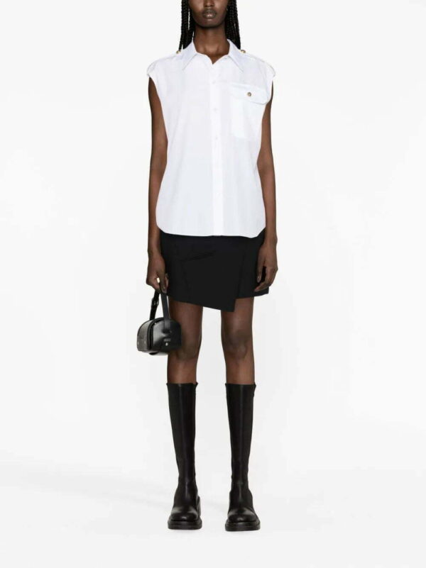 Alexander McQueen  Military-pocket sleeveless shirt - Image 2