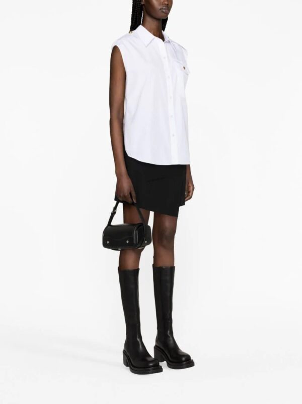 Alexander McQueen  Military-pocket sleeveless shirt - Image 3