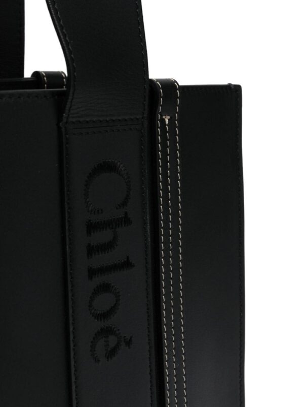Chloé medium Woody leather tote bag - Image 5