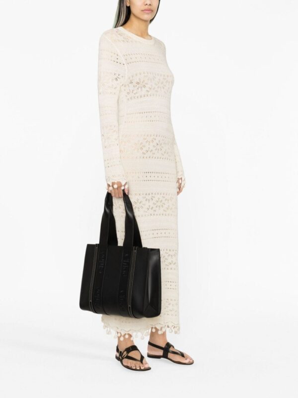 Chloé medium Woody leather tote bag - Image 2
