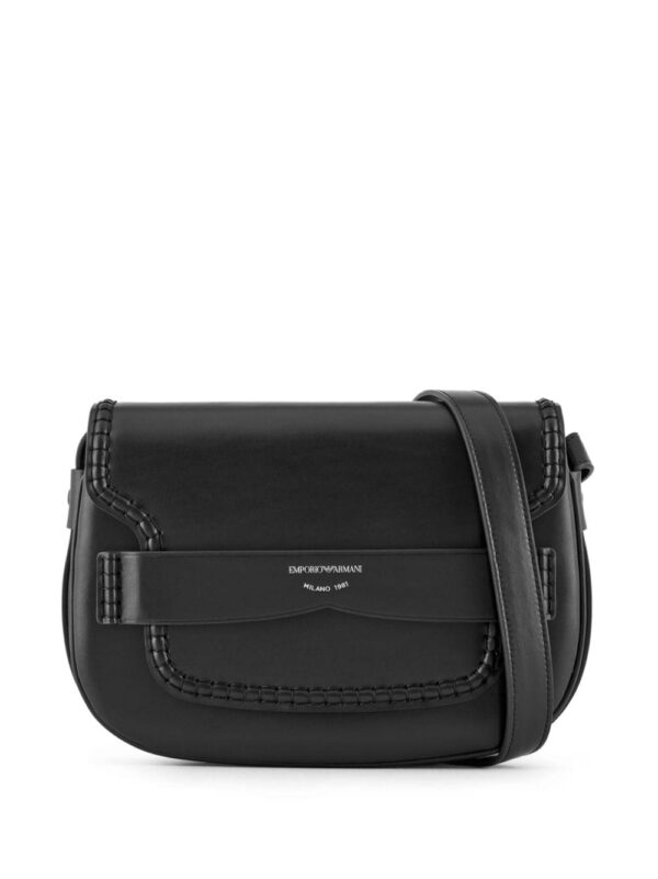 Emporio Armani debossed-logo leather mini bag