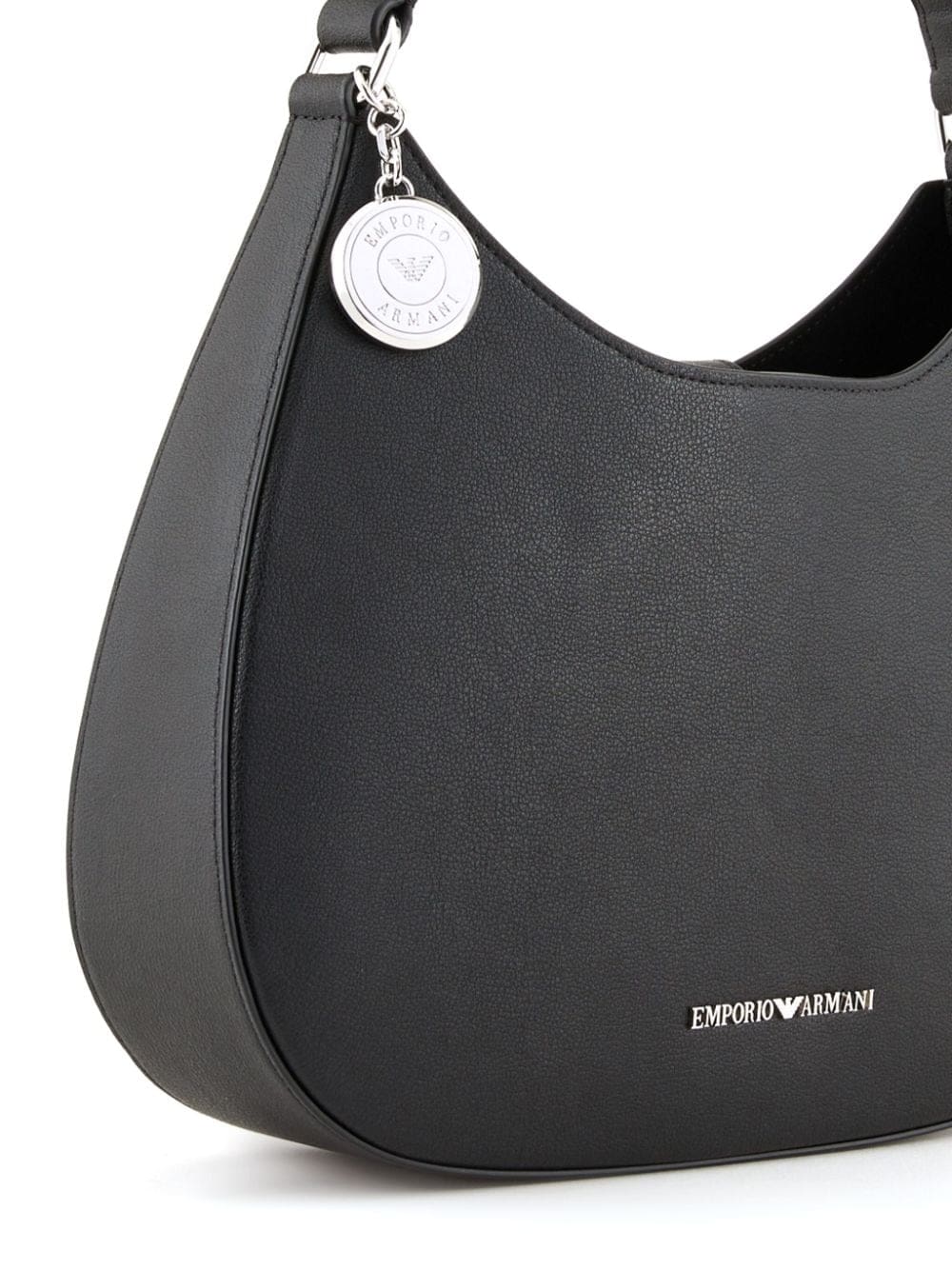 Emporio Armani logo-lettering hobo shoulder bag - Image 3