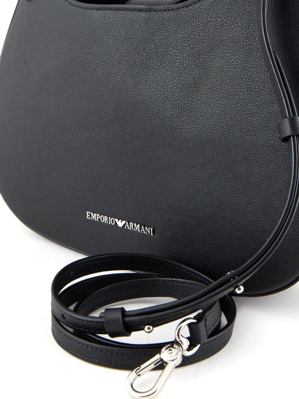 Emporio Armani logo-lettering hobo shoulder bag - Image 4