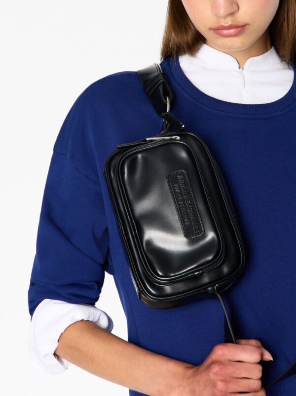 Armani Exchange logo-patch camera crossbody bag - Image 2