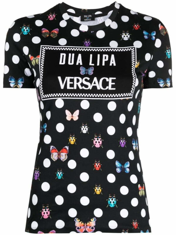 Versace  x Dua Lipa Butterflies T-shirt.