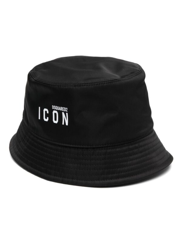 DSQUARED2 logo-print bucket hat