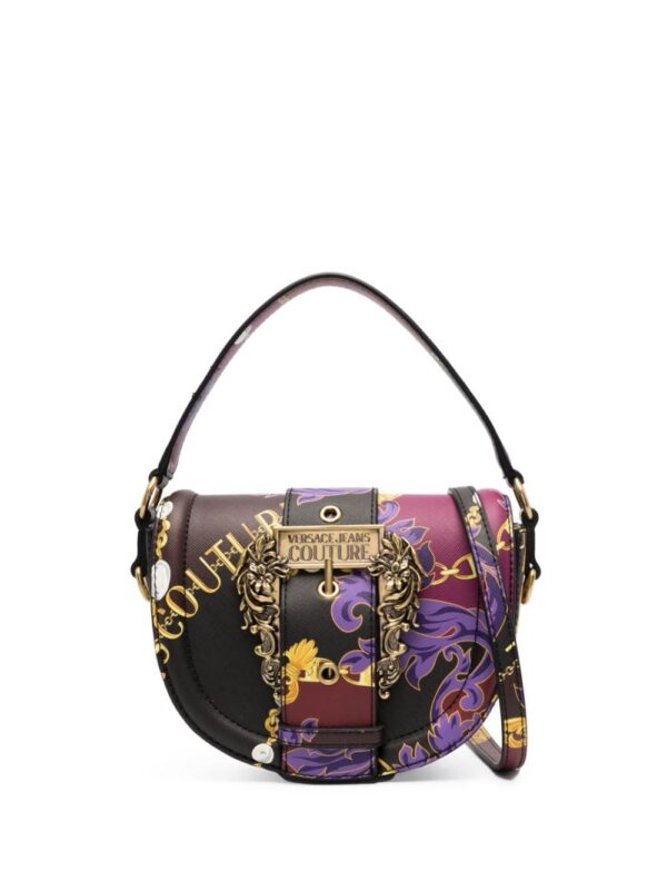 Versace Jeans Couture Chain Couture-print faux-leather shoulder bag