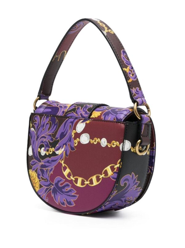 Versace Jeans Couture Chain Couture-print faux-leather shoulder bag - Image 4