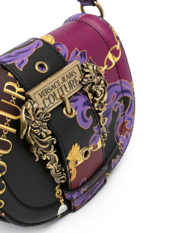 Versace Jeans Couture Chain Couture-print faux-leather shoulder bag - Image 5