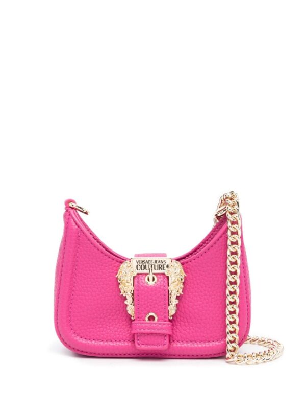Versace Jeans Couture Baroque buckle faux-leather mini bag