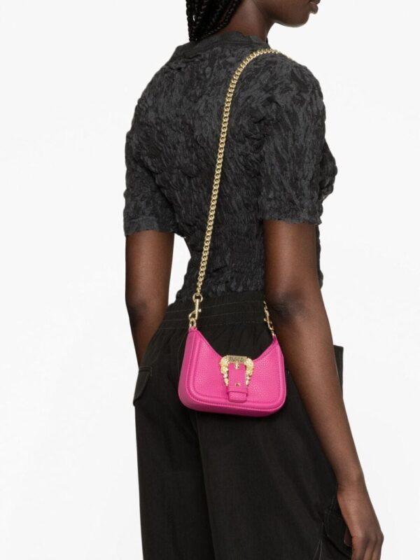 Versace Jeans Couture Baroque buckle faux-leather mini bag - Image 3