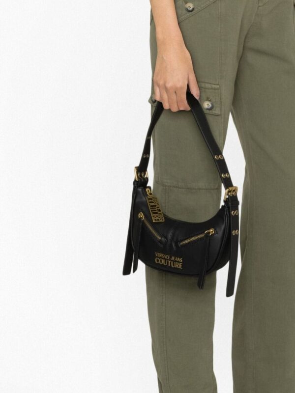 Versace Jeans Couture logo-lettering faux-leather shoulder bag - Image 3